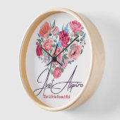 Horloge Design des fleurs de montre (Angle)