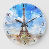 Horloge Design Tour Eiffel Paris (Recto)