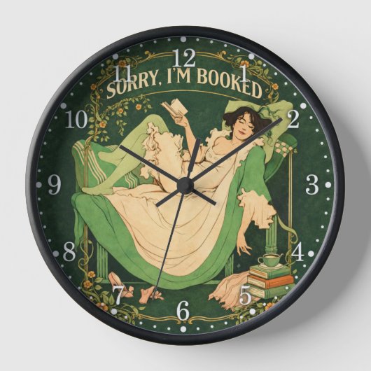 Horloge Désolé, je suis pris (Recto)