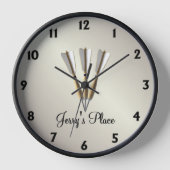 Horloge Dessin de conception des fléchettes texté (Recto)