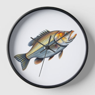 Horloge Detailed Illustration of an Australian Bass Fish