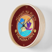 Horloge d'État Hawaii Aloha (Angle)