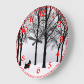 Horloge d'hiver Scottish Terrier (Angle)