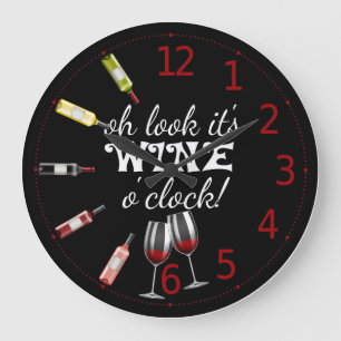 Horloge d'horloge du vin O