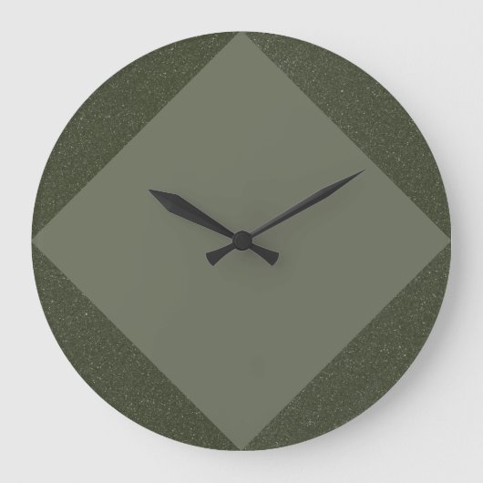 Horloge diamant vert Moss Deux Tons (Recto)