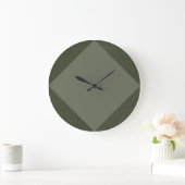 Horloge diamant vert Moss Deux Tons (Maison)