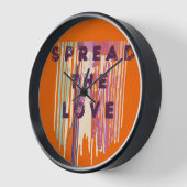 Horloge Diffuser L'Amour Fondu Couleurs Citations Positive (Angle)