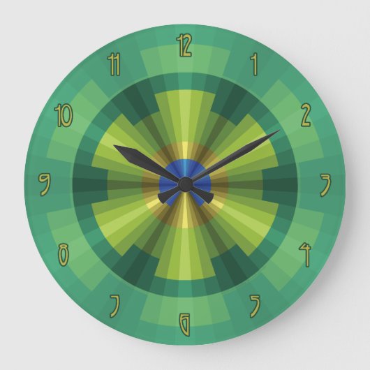 Horloge d'illusion de paon (Recto)
