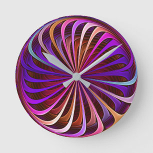 Horloge d'illusion optique - Multicolore