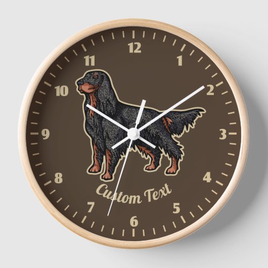 Horloge d'illustration Gordon Setter (Recto)