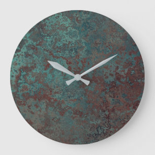 Horloge d'impression Corrosion "cuivre"