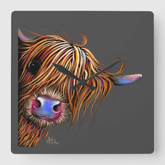 Horloge d'impression de vache Highland SuGaR LuMP  (Recto)