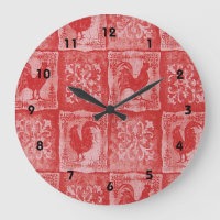 Horloge D'Impression Des Rosters Rouges De Pays Fr
