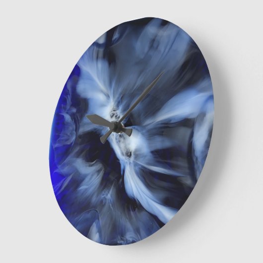 horloge d'impression en résine bleue (Angle)