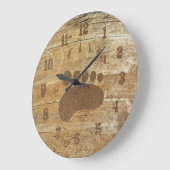 Horloge d'impression grizzli (Angle)