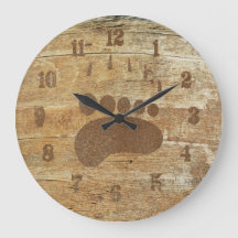 Horloge d'impression grizzli