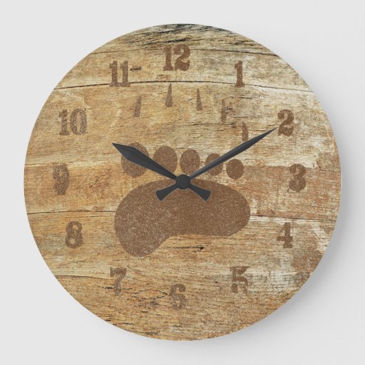 Horloge d'impression grizzli (Recto)