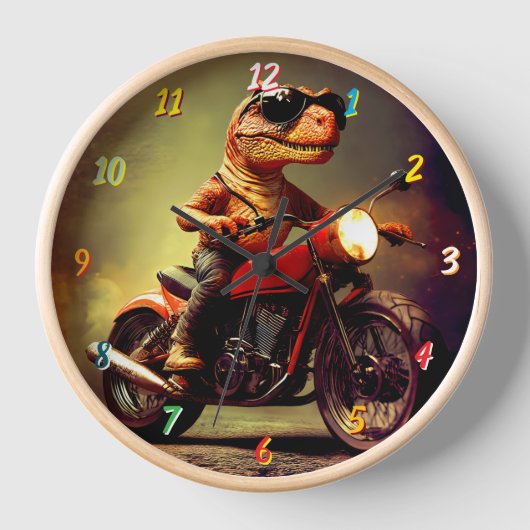 Horloge Dinosaure Cool (Recto)