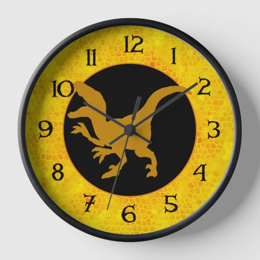 Horloge Dinosaure d'or caché (Recto)