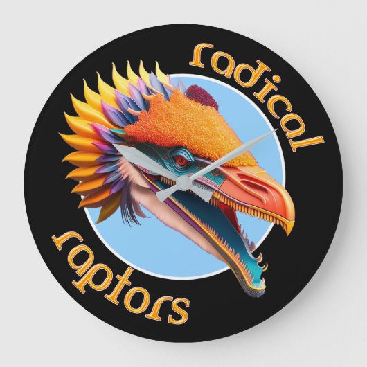 Horloge Dinosaure Raptors Radical (Recto)