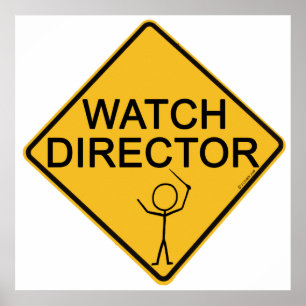 Horloge directeur poster