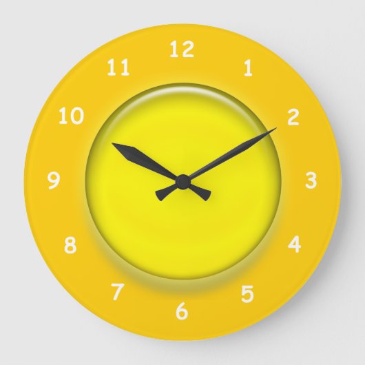 Horloge - Disque 3D jaune (Recto)