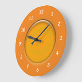 Horloge - Disque 3d orange (Angle)