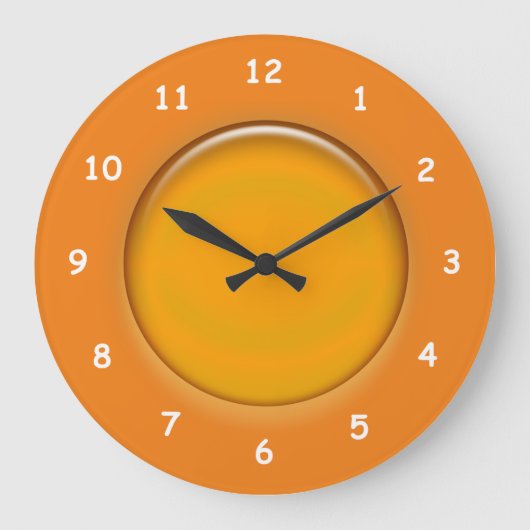 Horloge - Disque 3d orange (Recto)