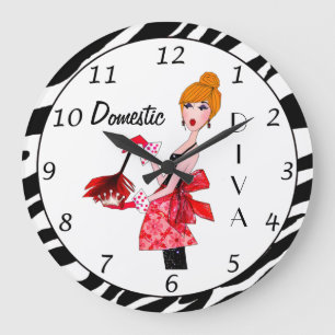 Horloge "DIVA domestique"