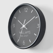 Horloge do-it-yourself | Couleur, nom, texte personnalisés (Angle)