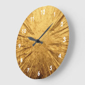 Horloge dorée craquée (Angle)