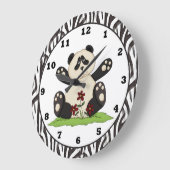 Horloge d'ours panda de bande dessinée (Angle)