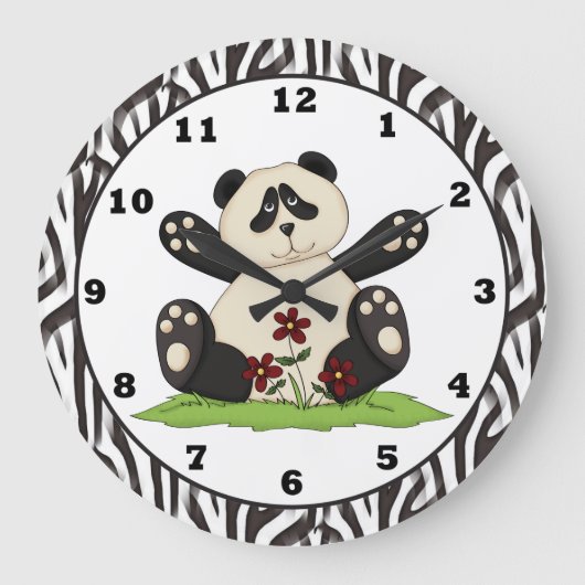 Horloge d'ours panda de bande dessinée (Recto)
