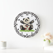 Horloge d'ours panda de bande dessinée (Maison)