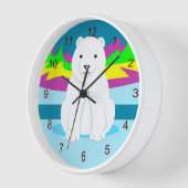 Horloge d'ours polaire mignonne (Angle)