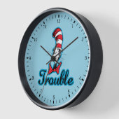 Horloge Dr Seuss | Chat dans le problème du Casquette (Angle)