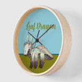 Horloge Dragon feuille (Angle)