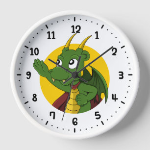 Horloge Dragon vert