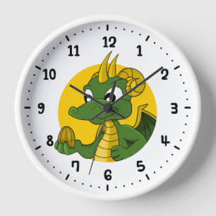 Horloge Dragon vert