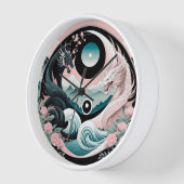 Horloge Dragons Floral Mountain Rose Sage Turquoise (Angle)