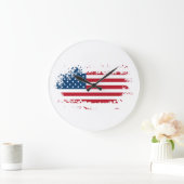 Horloge Drapeau Américain (Maison)