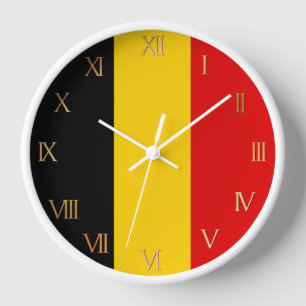 Horloge Drapeau de Belgique