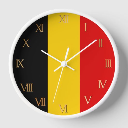 Horloge Drapeau de Belgique (Recto)