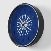 Horloge Drapeau de Buffalo, New York (Angle)