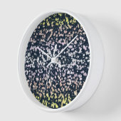 Horloge Drapeau de fierté Pangender Boho Rétro Mignon Exce (Angle)