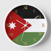 Horloge Drapeau de Jordanie (Recto)