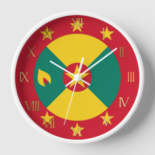 Horloge Drapeau de la Grenade