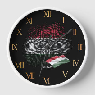 Horloge Drapeau de la Hongrie