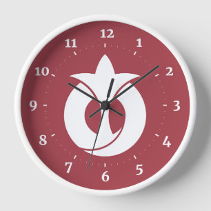 Horloge Drapeau de la préfecture d'Aichi, Japon