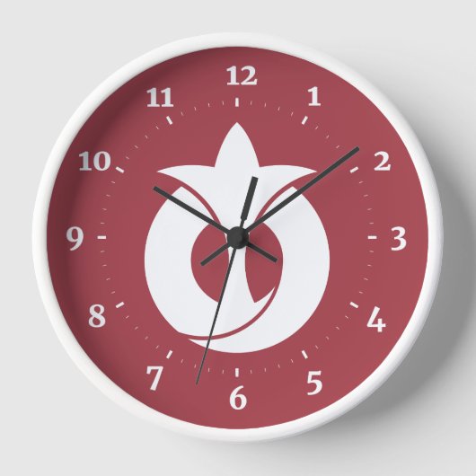 Horloge Drapeau de la préfecture d'Aichi, Japon (Recto)